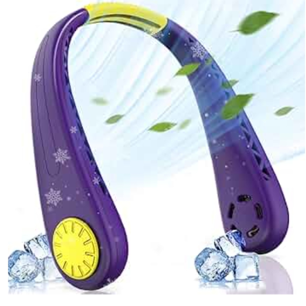 NinetinGel Portable Bladeless Rechargeable Neck Fan, NIB